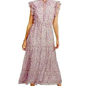 BB Dakota Steve Madden Midi Dress Ditsy Floral Print Ruffle Hem New Women’s XXL